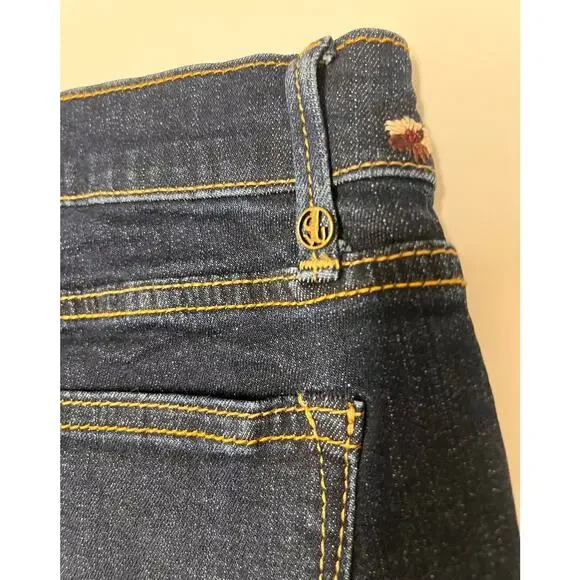 Driftwood Farrah Embroidered Flare Jeans Boho Floral Denim 30 Festival Western - Picture 9 of 11